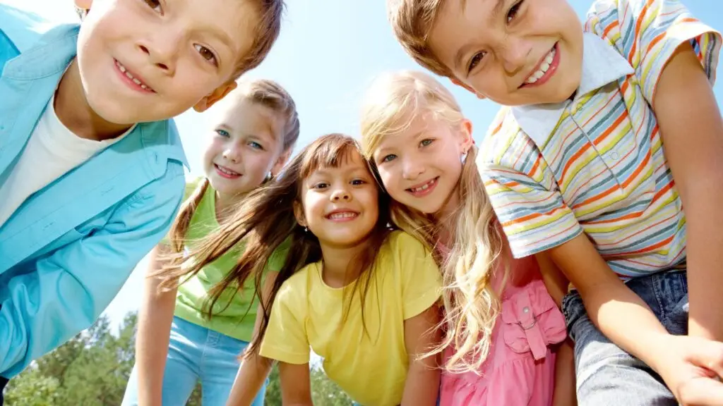 A group of children are demonstrating the Power of Magnesium for their mental health and behavior.