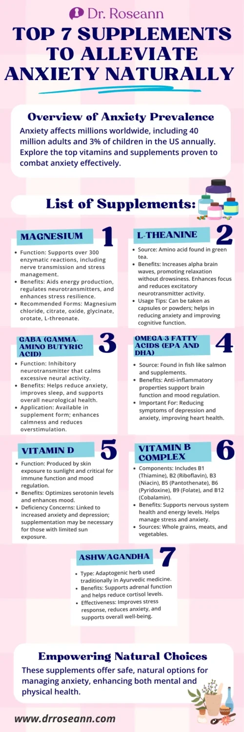 List of 7 Best Calming Supplements for Anxiety