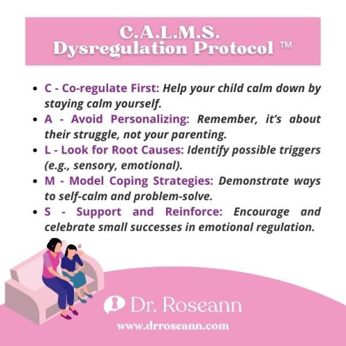 To fight emotional dysregulation, you must co-regulate, avoid personalizing, look for root cause, model coping strategies, and reinforce small successes.