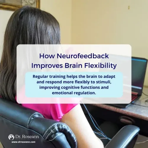 Neurofeedback therapy explanation for Pathological Demand Avoidance showing brain flexibility concept.