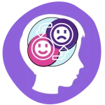 A case study depicting the mood behavior of a person through two smiley faces in their head.