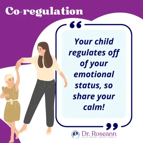Infographic explaining What is Co-Regulation in Parenting
